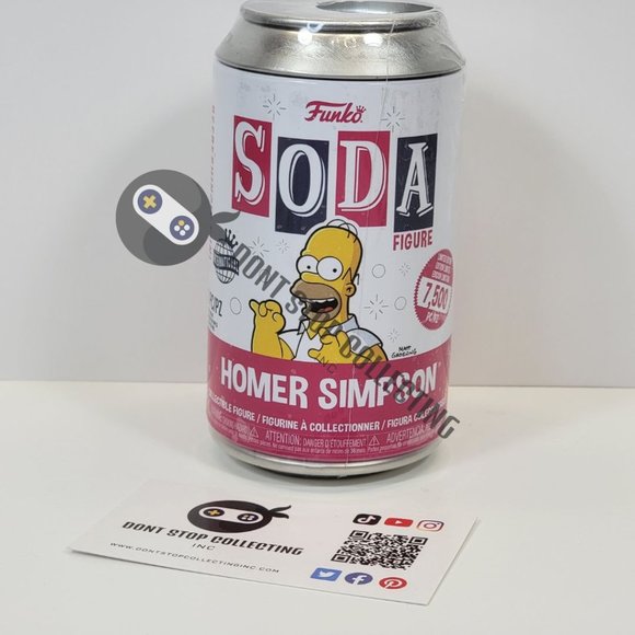 Funko  Soda! The Simpsons - Homer 7,500 Pcs - 1/6 Chance for a Chase! Internatio - Picture 1 of 5